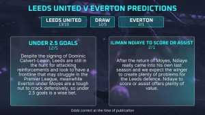 Leeds vs Everton prediction, expected line-ups, how to watch and stats