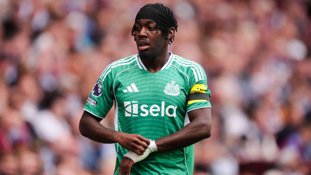 Newcastle winger Anthony Elanga during a match