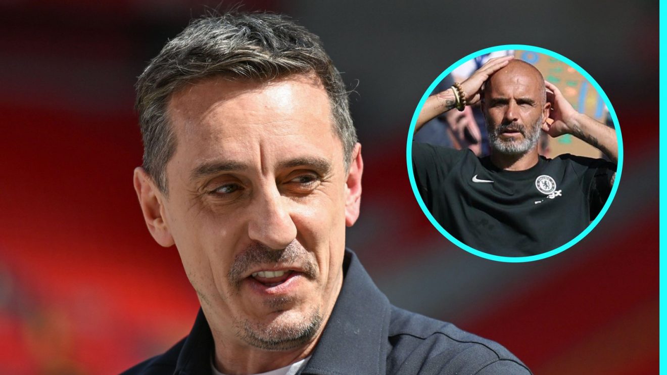 Gary Neville with Enzo Maresca