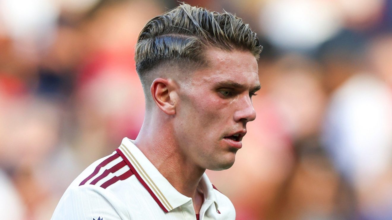 Viktor Gyokeres looks thoughtful on his Arsenal debut vs Man Utd