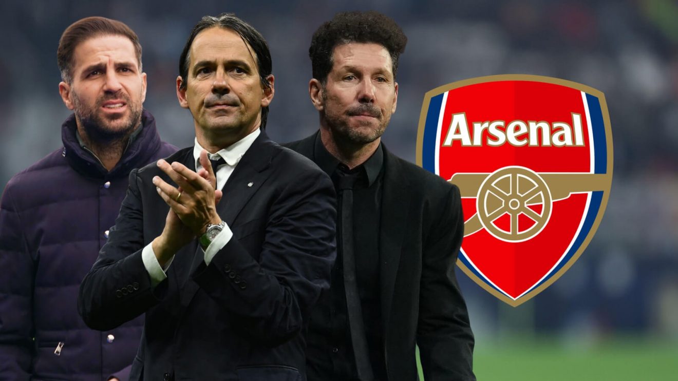 Cesc Fabregas, Simone Inzaghi and Diego Simone.