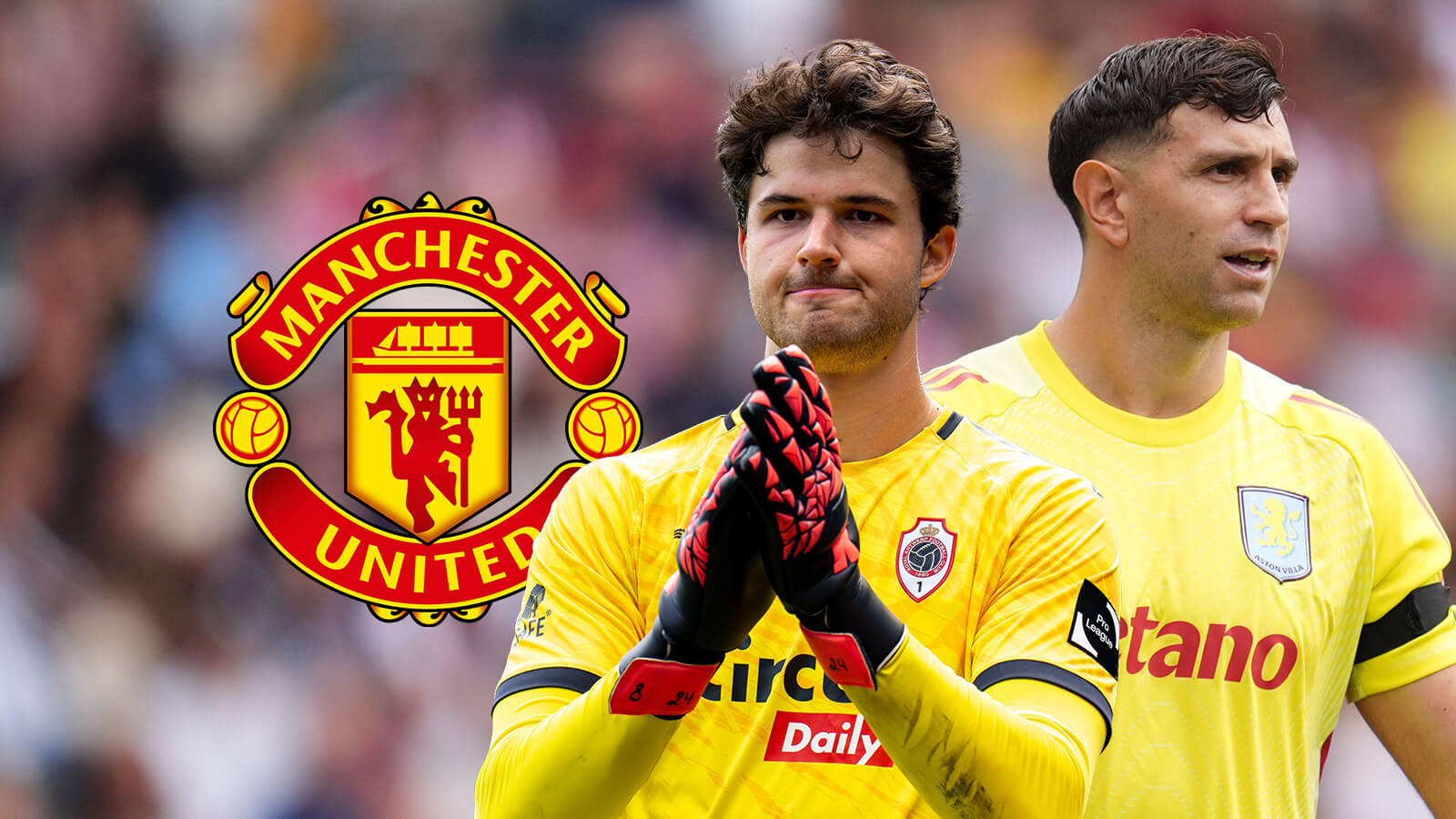 F365 Emiliano Martinez Senne Lammens with Man utd badge 1 1