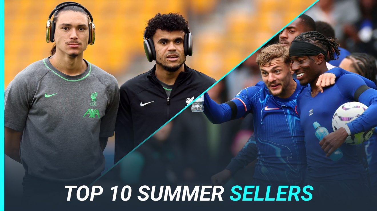 Liverpool and Chelsea sales in biggest sellers graphic