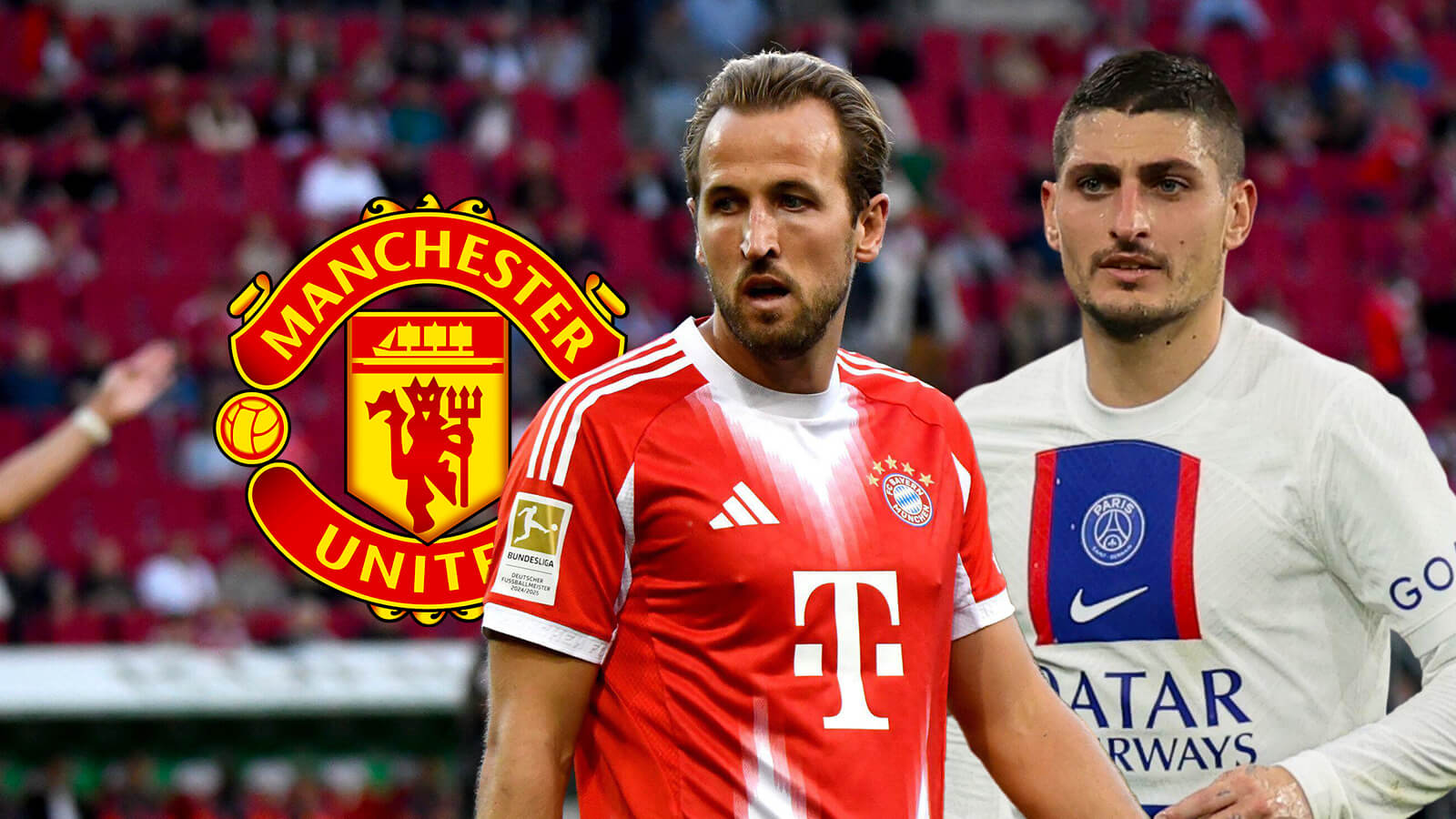 F365 Marco Verratti Harry Kane with Man utd badge 1