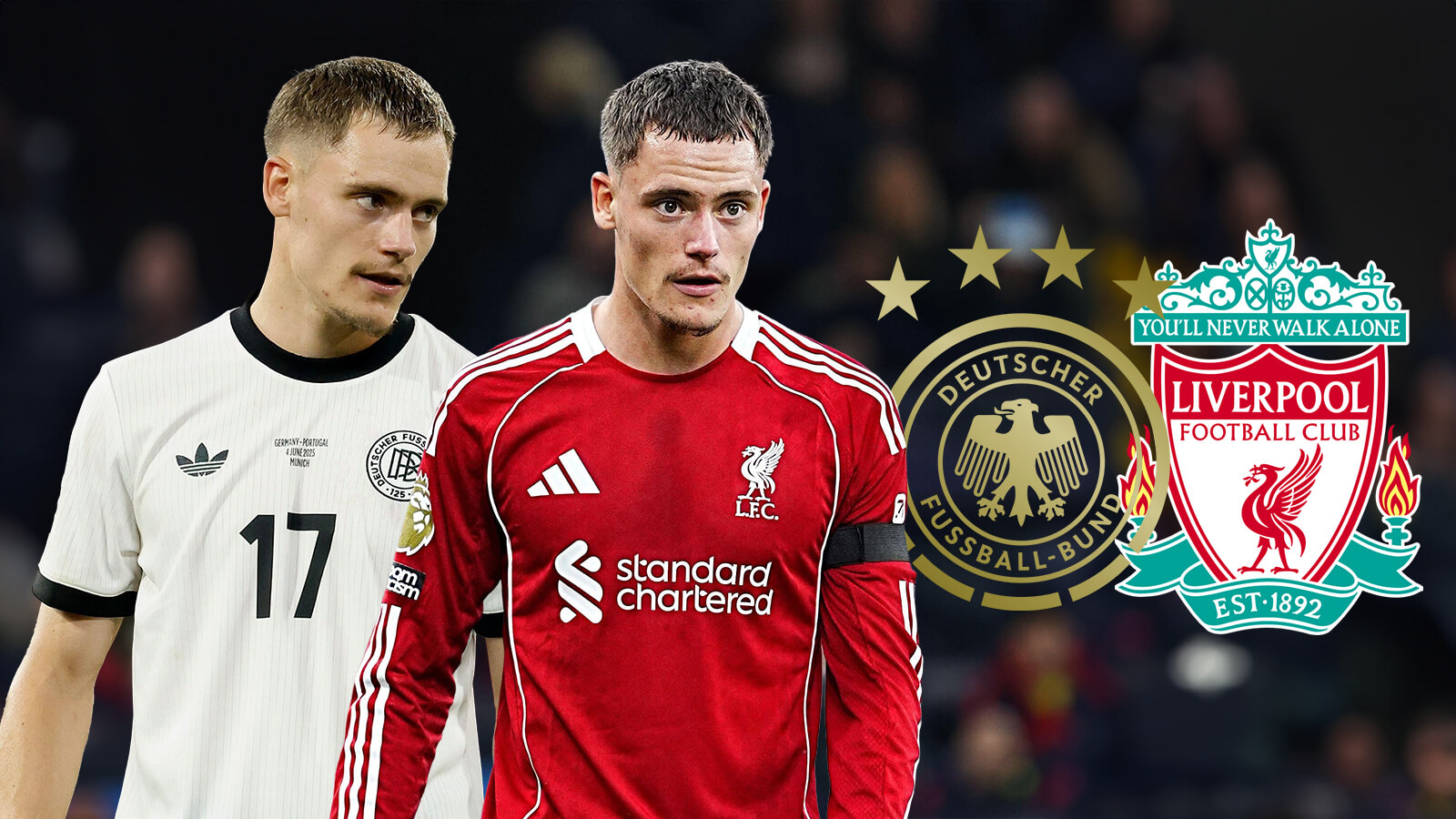 F365 Two Badges Florian Wirtz Germany Liverpool
