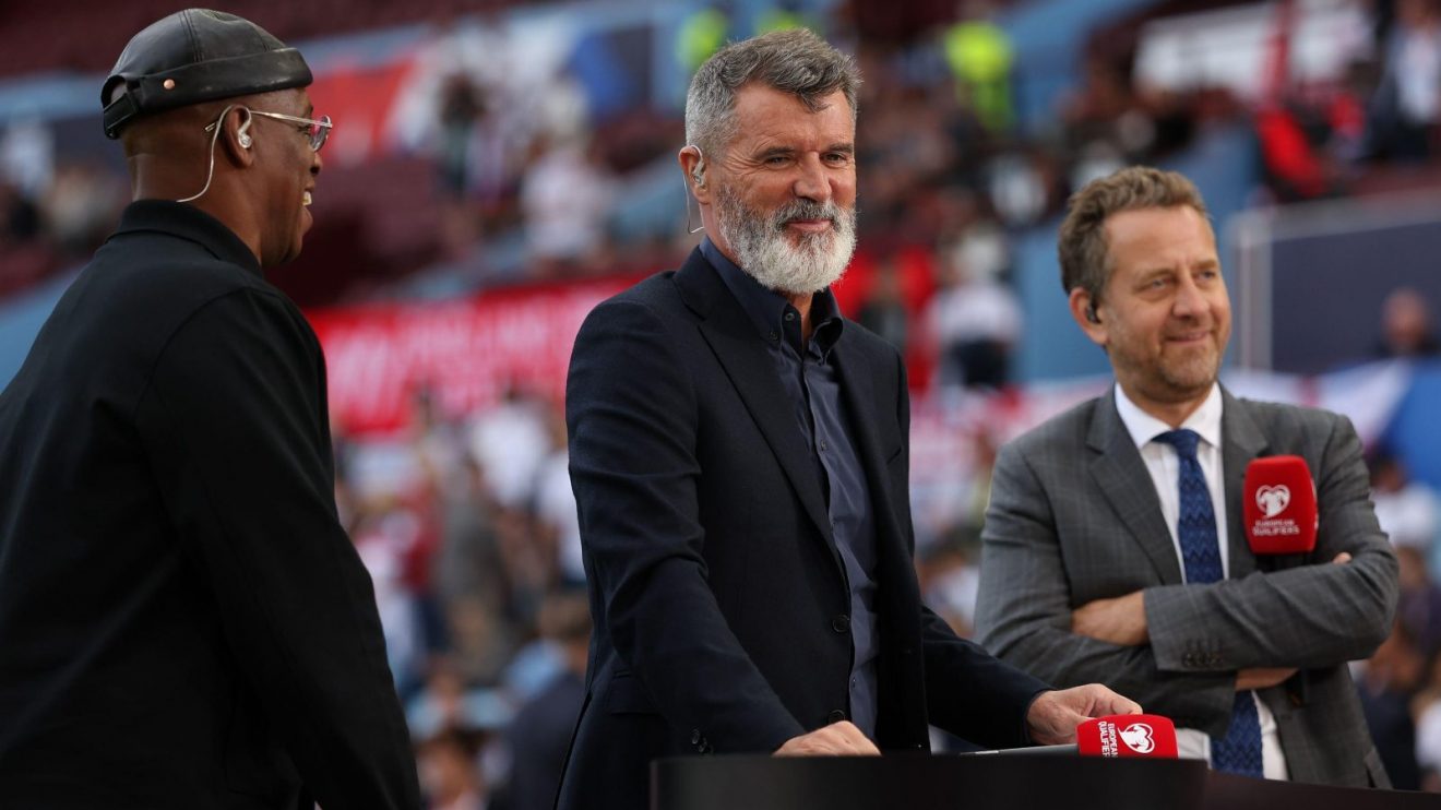 Roy Keane on punditry duty for England v Andorra