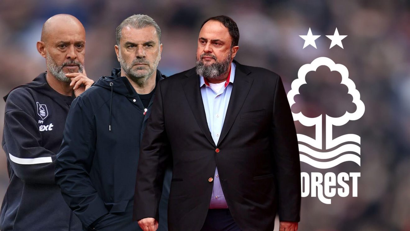 Nuno Espirito Santo, Marinakis, Postecoglou and the Nottingham Forest badge