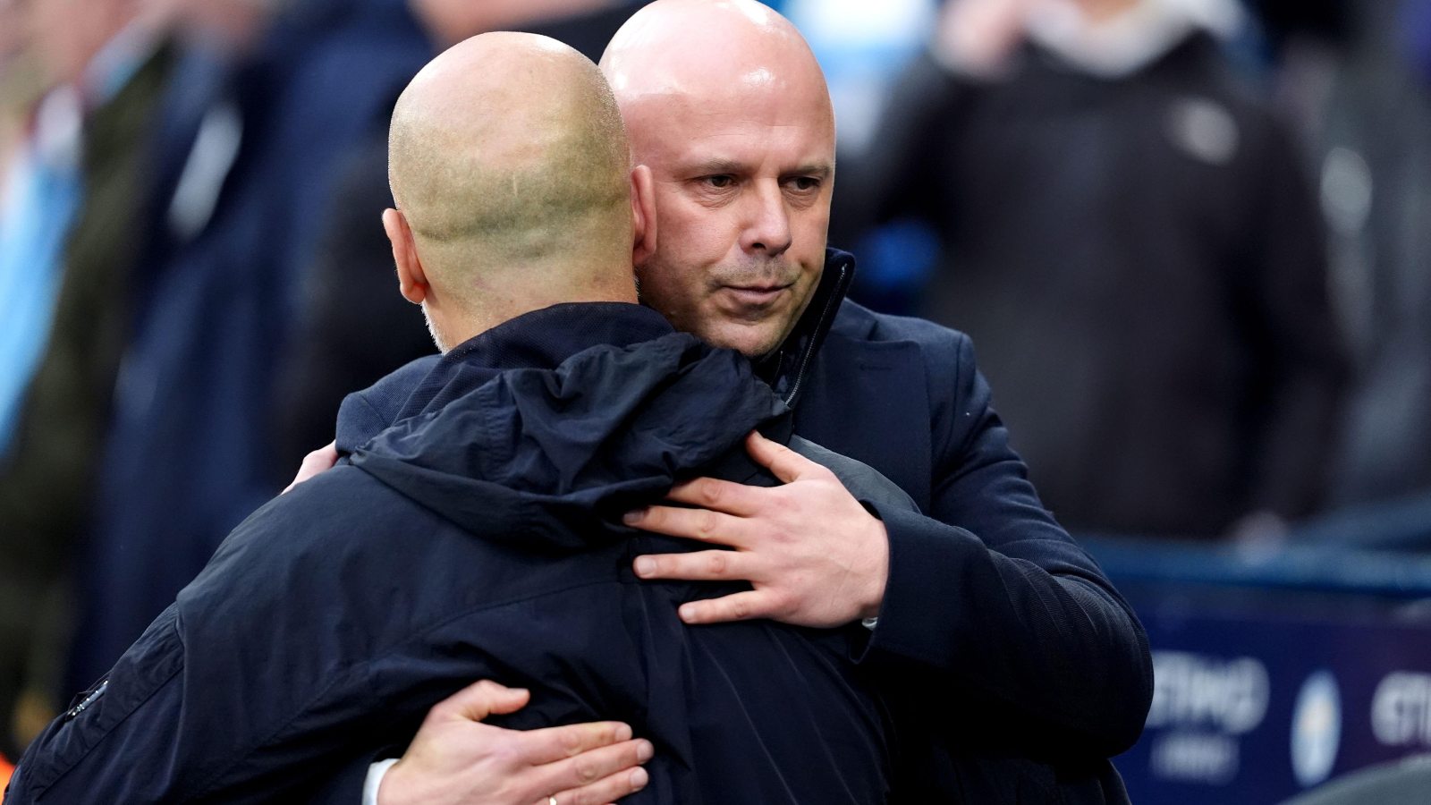 Arne Slot Pep Guardiola F365