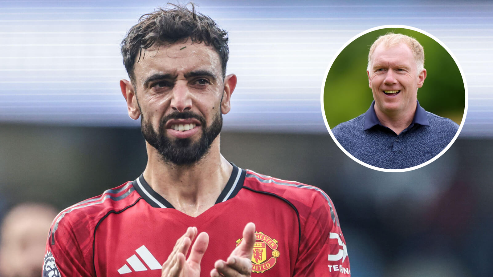 Two Images Collage 2830 Bruno Fernandes Paul Scholes
