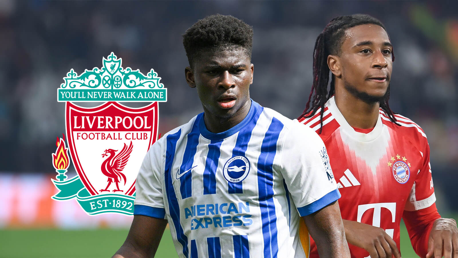 F365 One Badge Carlos Baleba Michael Olise Liverpool