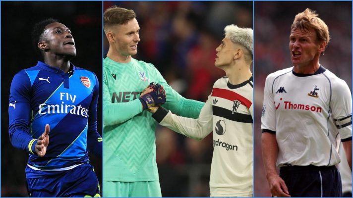 Danny Welbeck, Dean Henderson, Alejandro Garnacho and Teddy Sheringham, all formerly of Man Utd