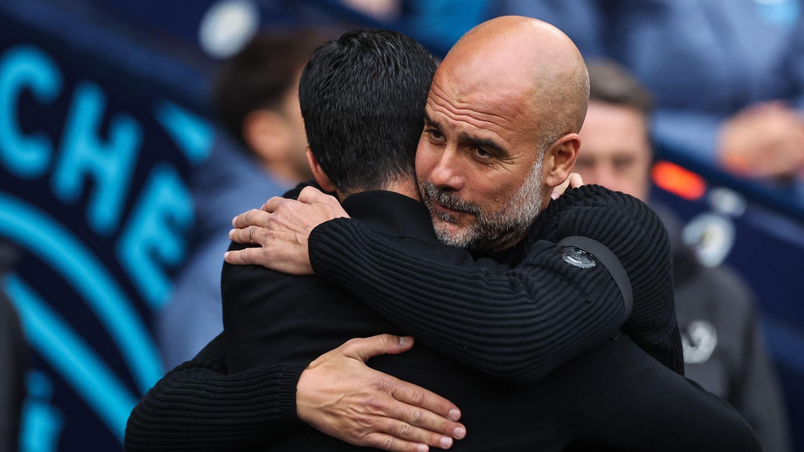 MIkel Arteta Pep Guardiola Arsenal Man City F365 1