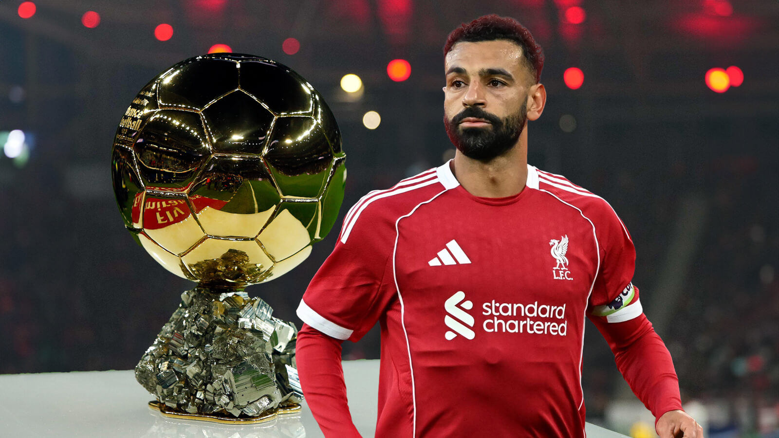 F365 Mohamed Salah Liverpool with the Ballon dOr award 1