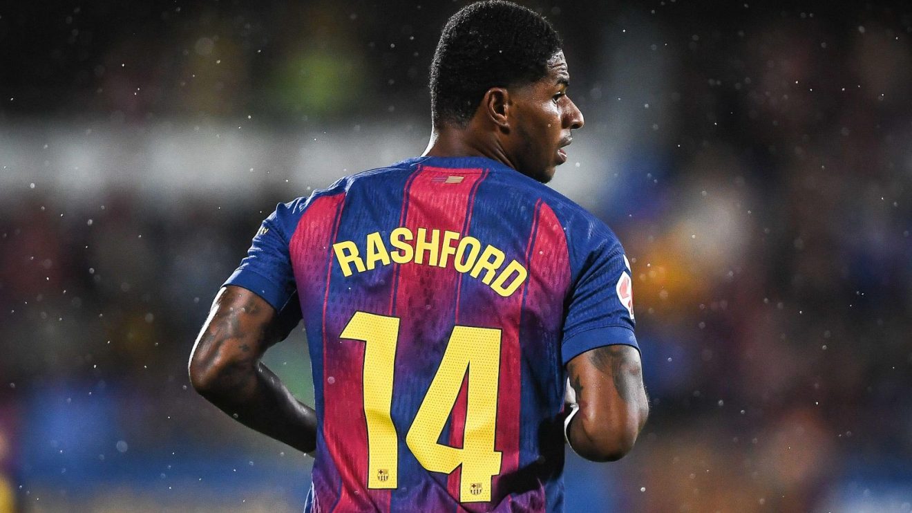Barcelona winger Marcus Rashford during a match