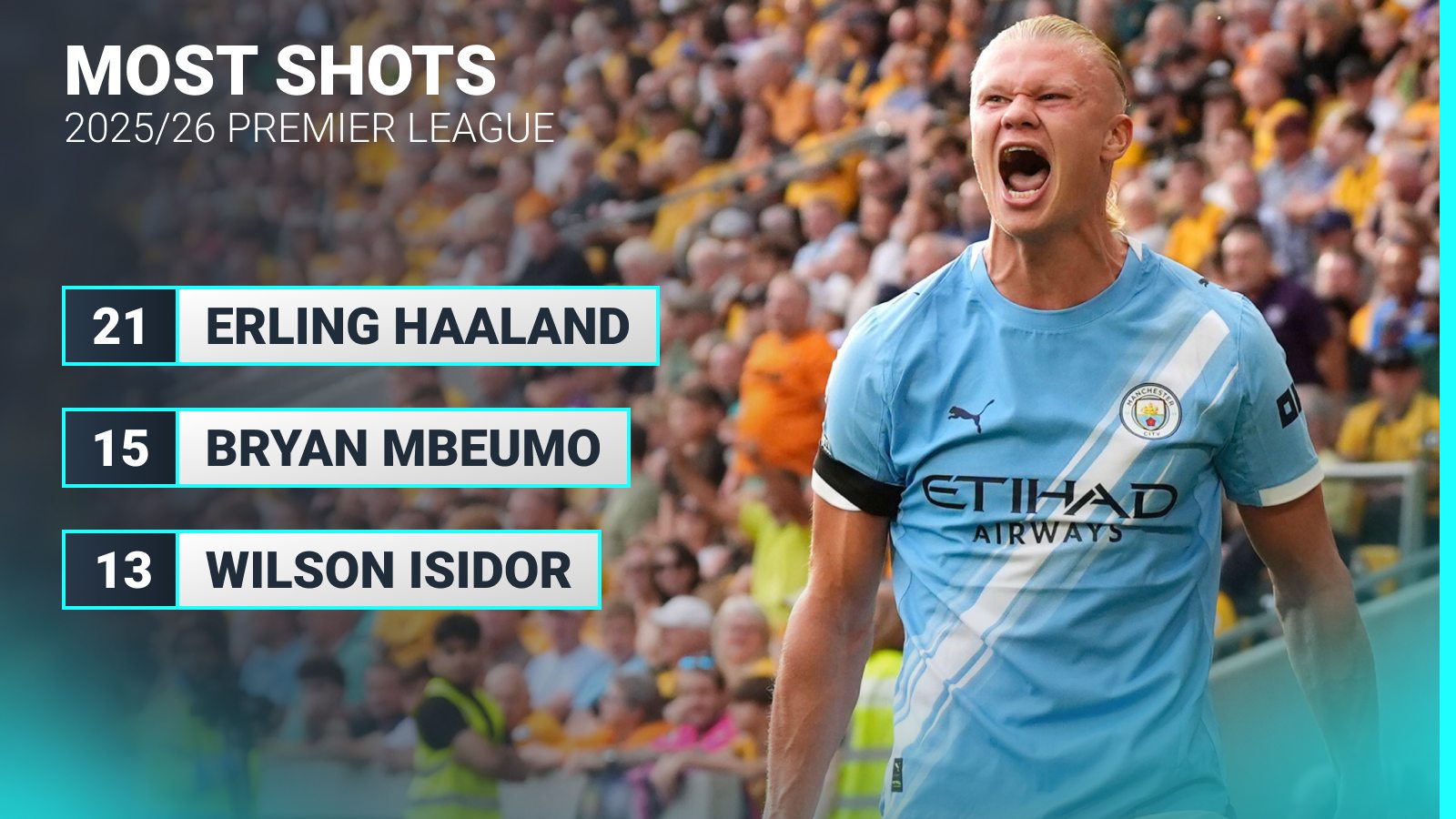 Erling Haaland stats F365