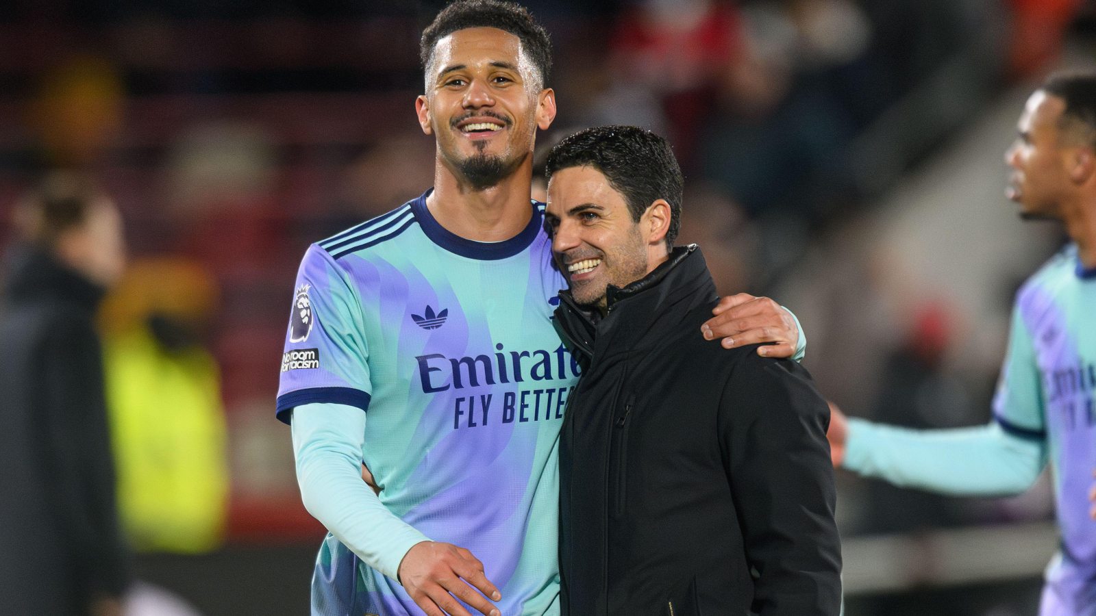 William Saliba Mikel Arteta F365