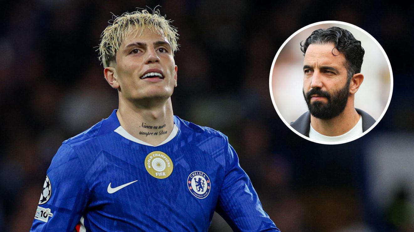 Alejandro Garnacho and Man Utd boss Ruben Amorim