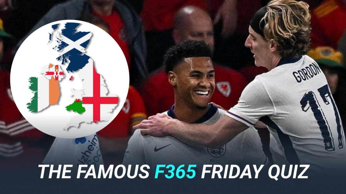 Ollie Watkins and Anthony Gordon celebrate England's second against Wales.