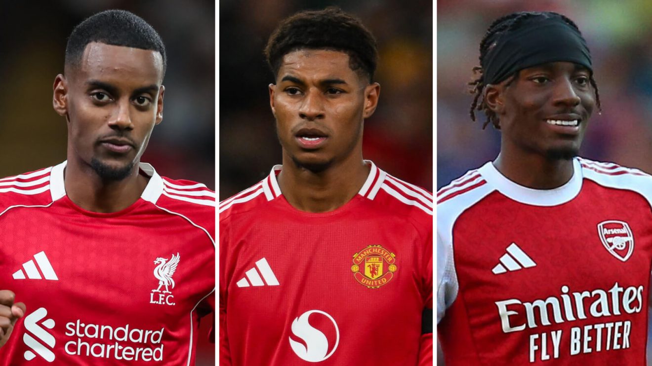 Alexander Isak, Marcus Rashford and Noni Madueke.