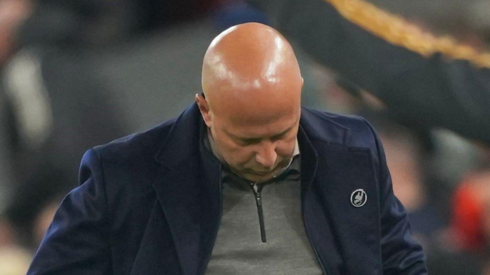 Slot sack could be inevitable as Liverpool 'not playing for him anymore' 19 Liverpool manager Arne Slot reacts against Manchester United