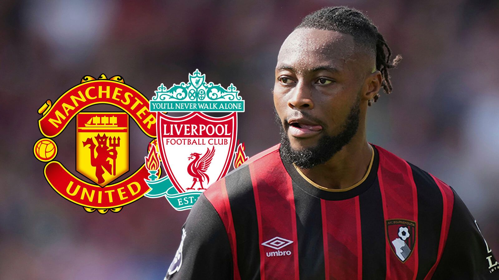 Liverpool, Man Utd target's two-word transfer decision 'confirmed' amid 'big news' on asking price 2 Antoine Semenyo Liverpool Manchester United