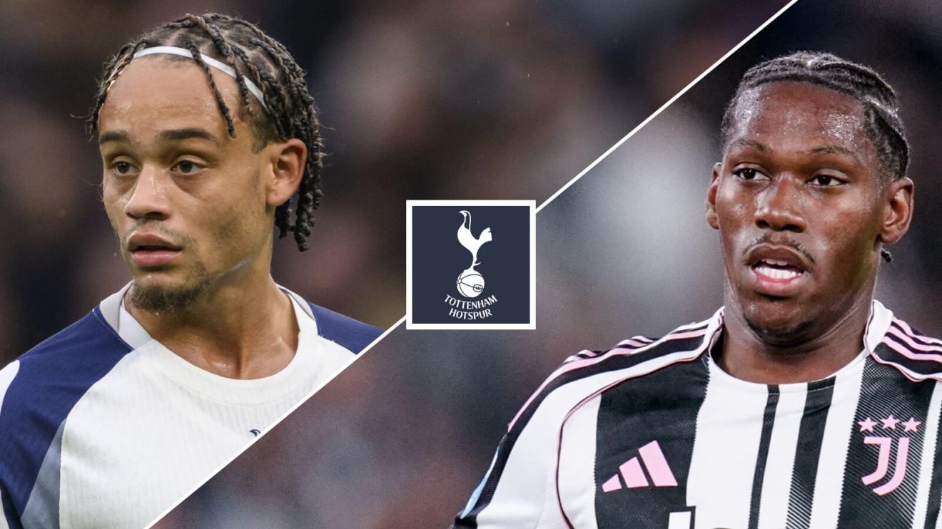Tottenham midfielder Xavi Simons and Jonathan David