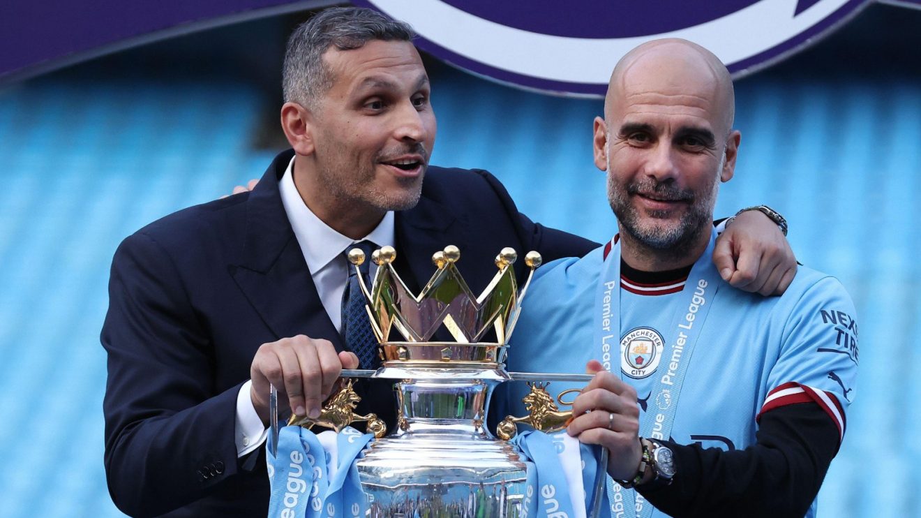 Khaldoon Al Mubarak and Pep Guardiola