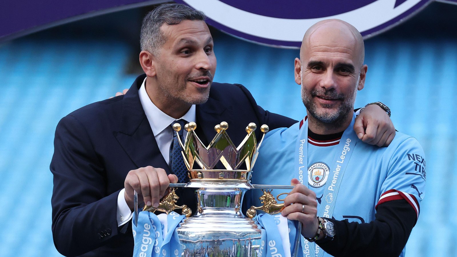 Khaldoon Al Mubarak pep guardiola man city
