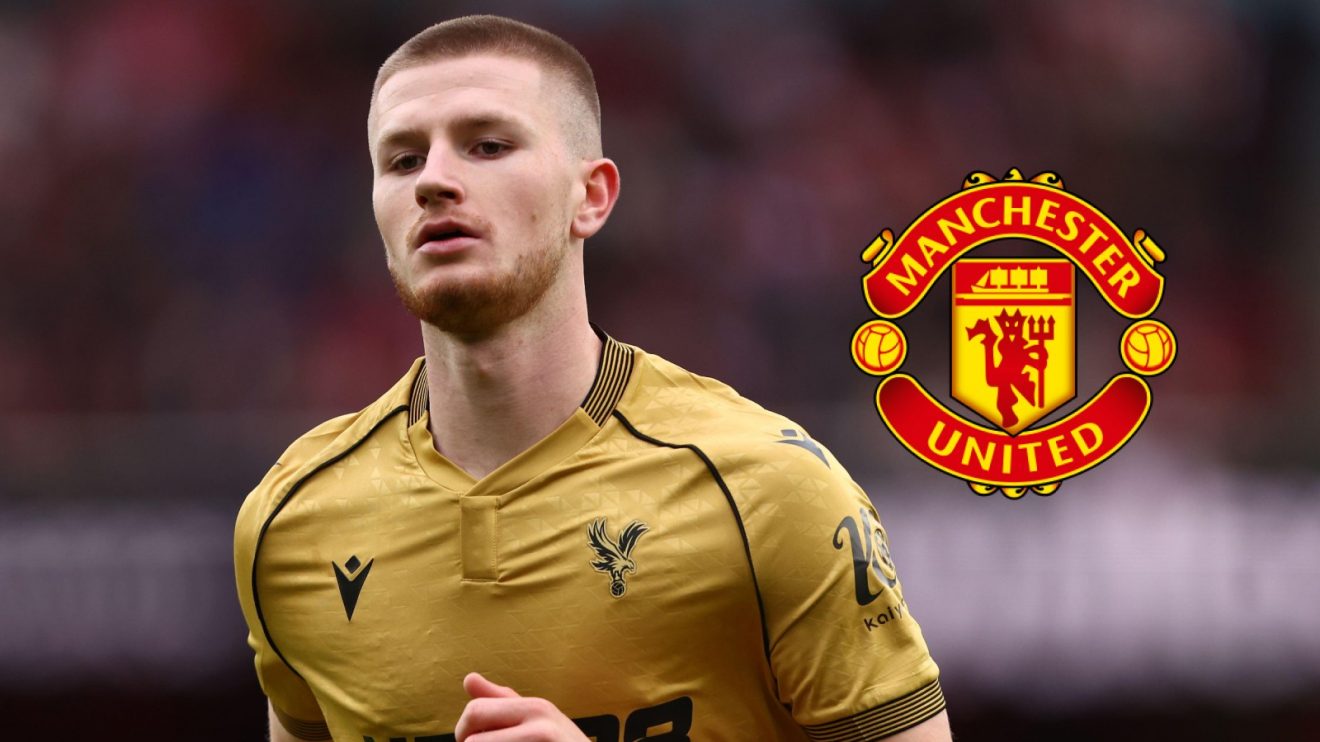 Adam Wharton and the Man Utd badge