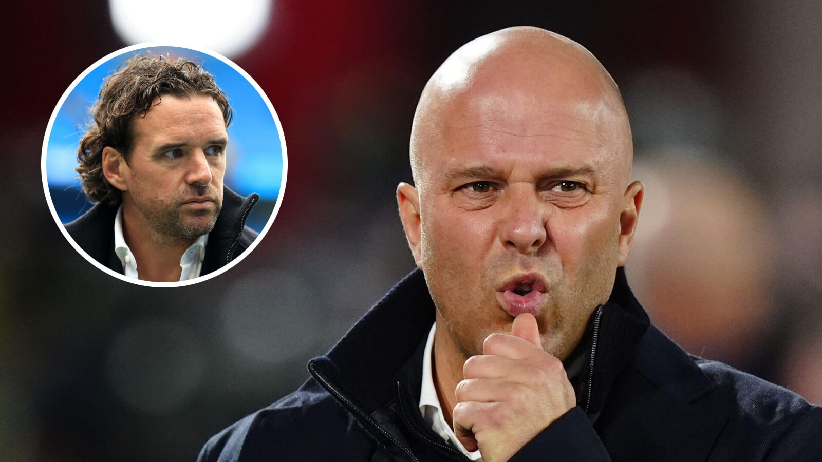 Two Images Collage Arne Slot Owen Hargreaves