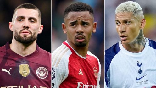 One per club: Big Eight stars most likely to leave in January, including Kovacic, Jesus and Richarlison