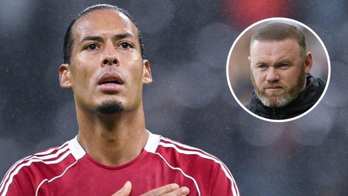 Liverpool captain Virgil van Dijk and Wayne Rooney