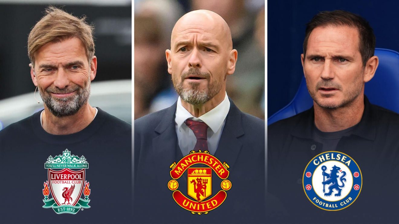 Klopp Ten Hag Lampard Man Utd Liverpool