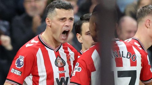 Signing of the season Granit Xhaka is a Champions League player running the show for Sunderland