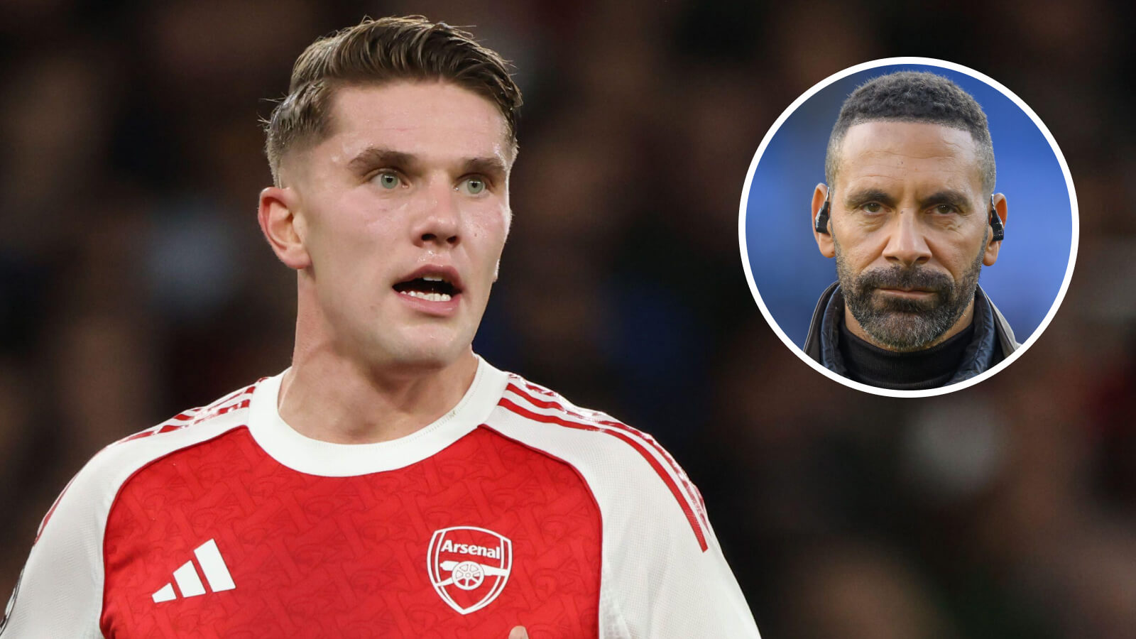 F365 Viktor Gyokeres Arsenal with Rio Ferdinand 2 1