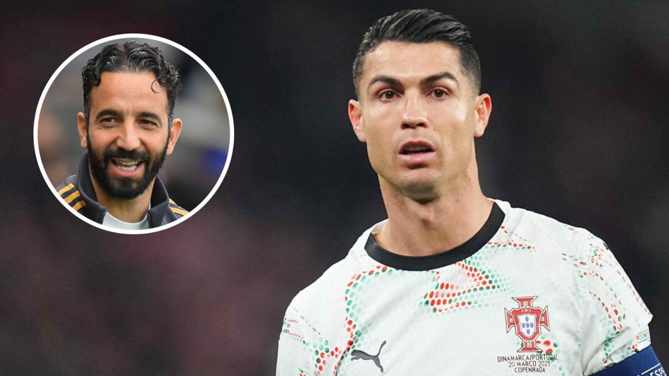 Man Utd boss Ruben Amorim and Cristiano Ronaldo
