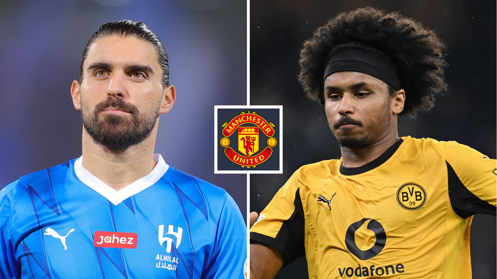 Two Images Collage Ruben Neves Karim Adeyemi 2