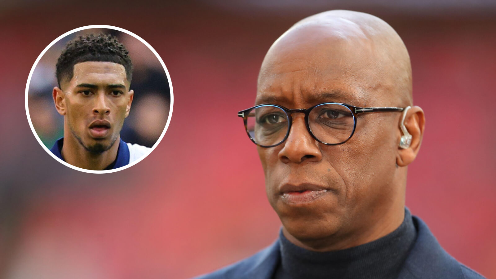 Two Images Collage Ian Wright Jude Bellingham