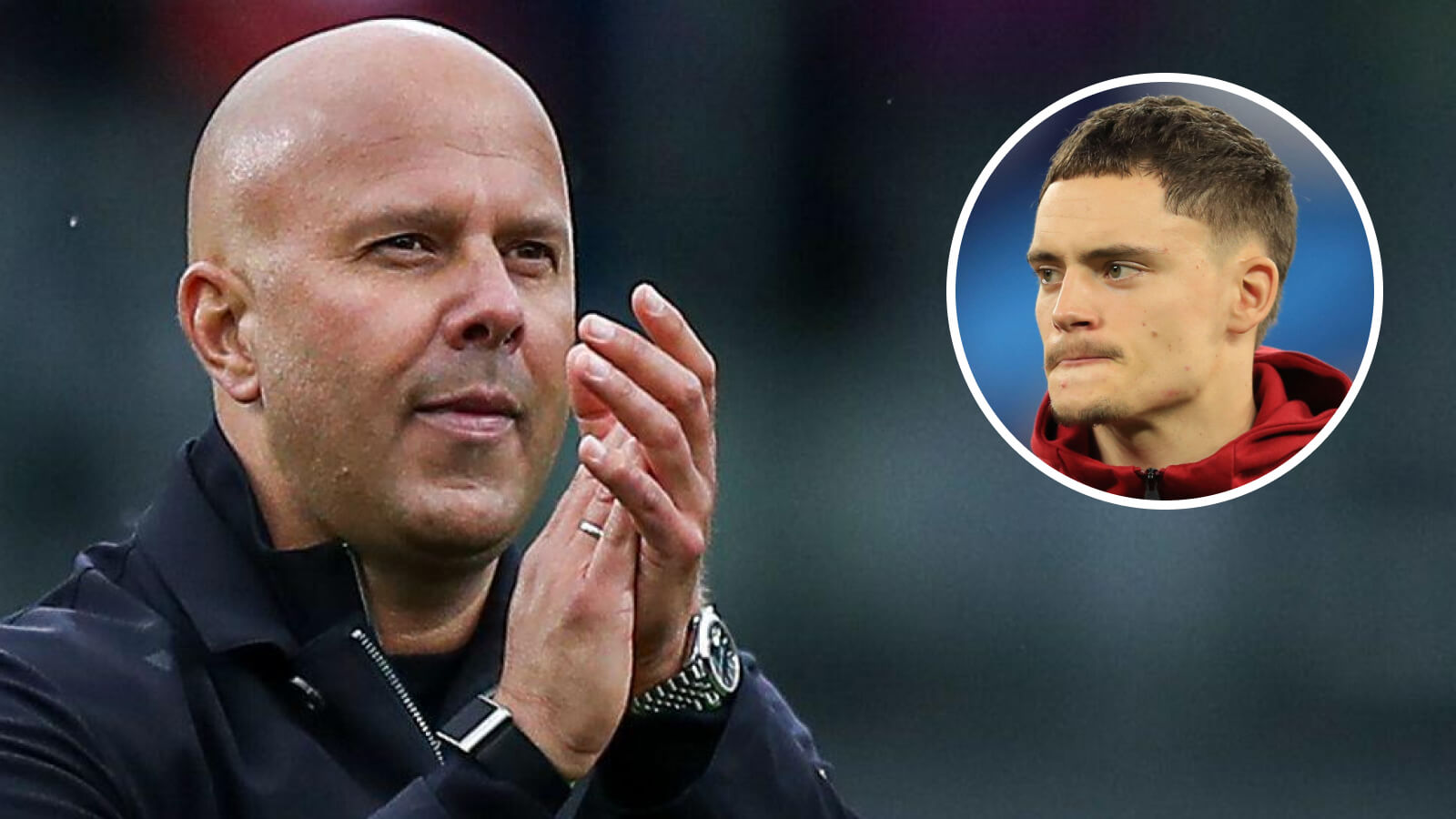 Two Images Collage Arne Slot Florian Wirtz