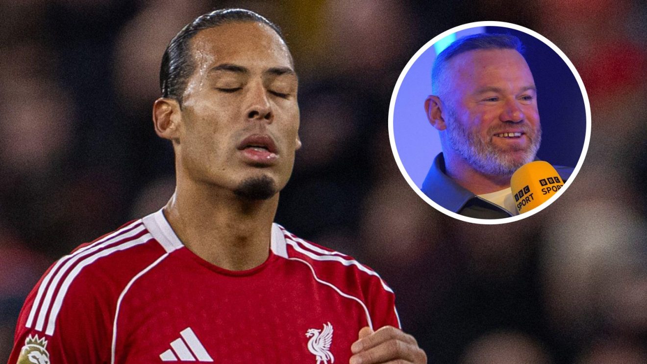 Liverpool captain Virgil van Dijk and Man Utd legend Wayne Rooney