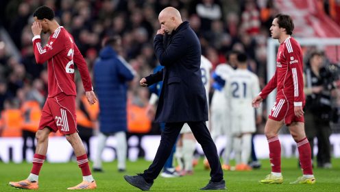 Former Liverpool captain raises ‘sack the manager’ prospect with Arne Slot under pressure