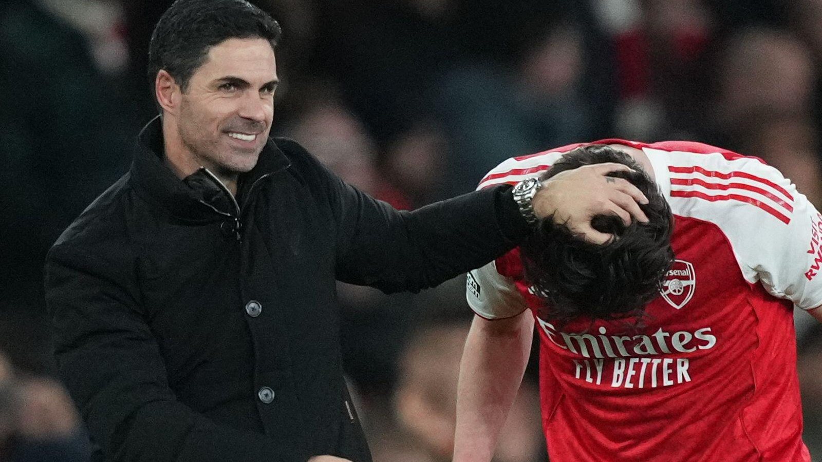 Mikel Arteta Declan Rice F365