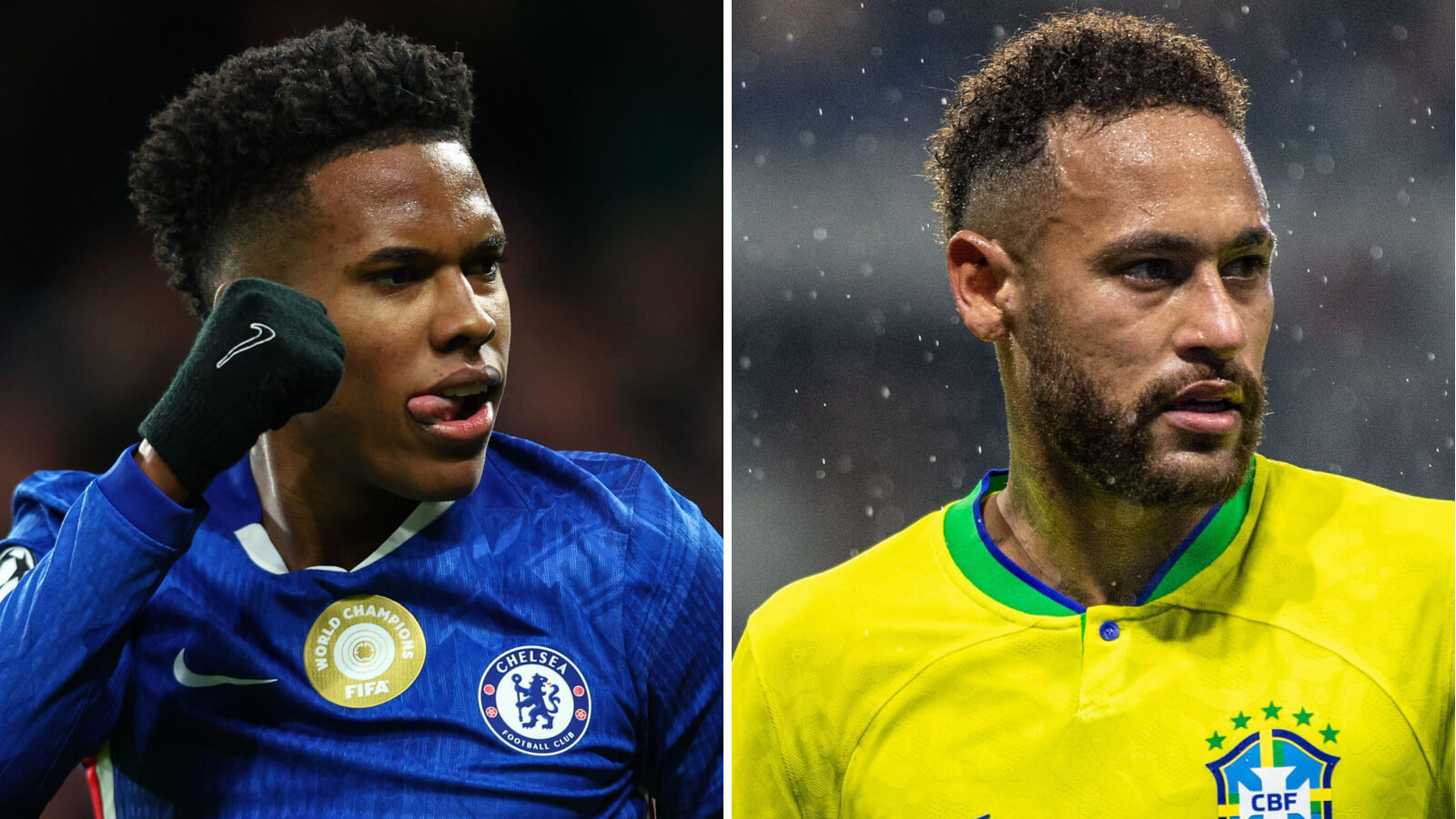 Two Images Collage Estevao Neymar