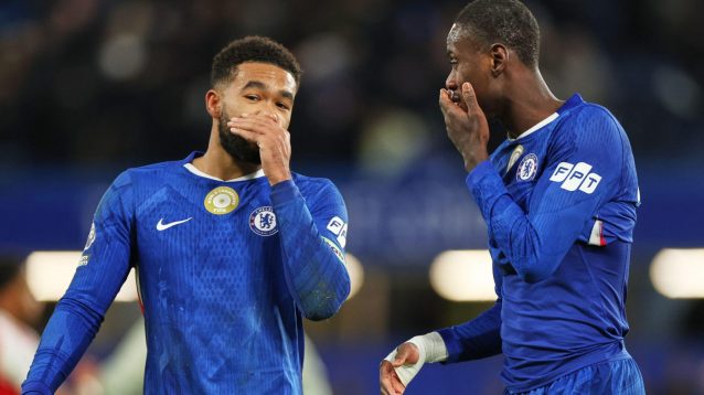 Chelsea players Reece James and Trevoh Chalobah