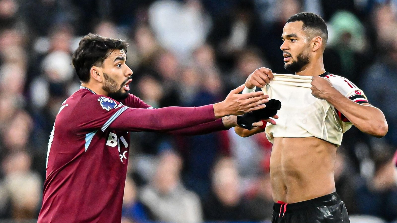 Lucas Paqueta loses his head