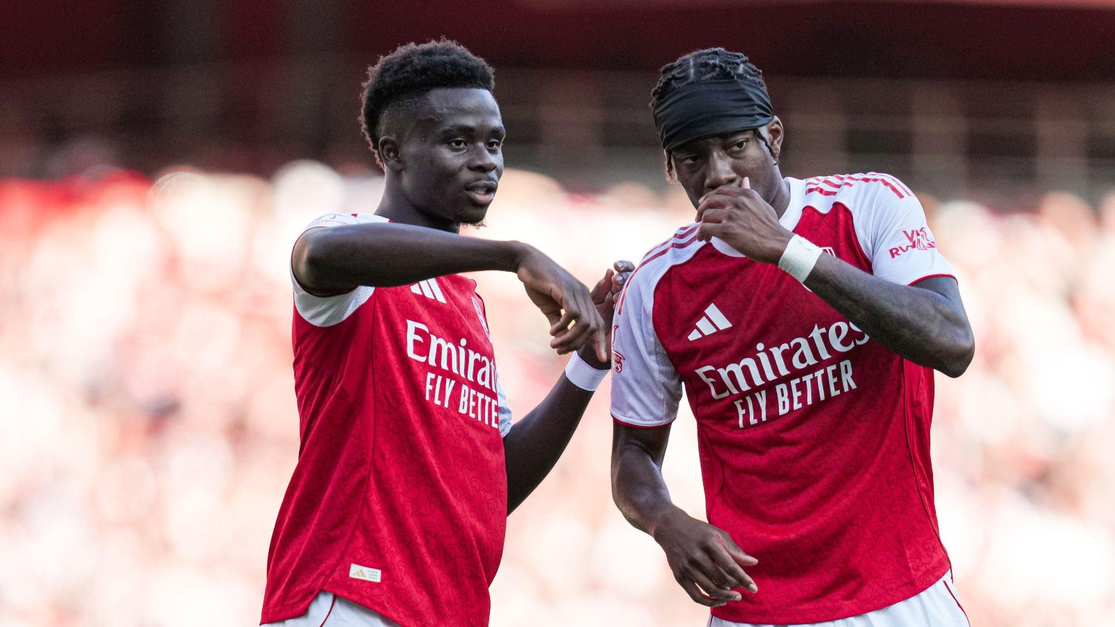 Bukayo Saka Noni Madueke Arsenal F365