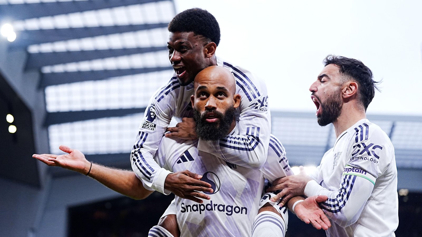 Mbeumo Amad and Bruno Fernandes