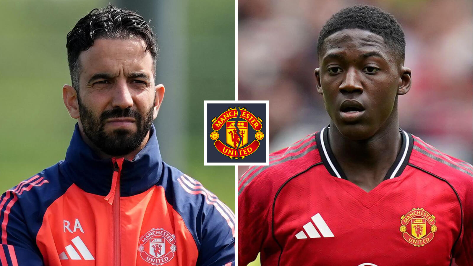 Two Images Collage Ruben Amorim Kobbie Mainoo 1