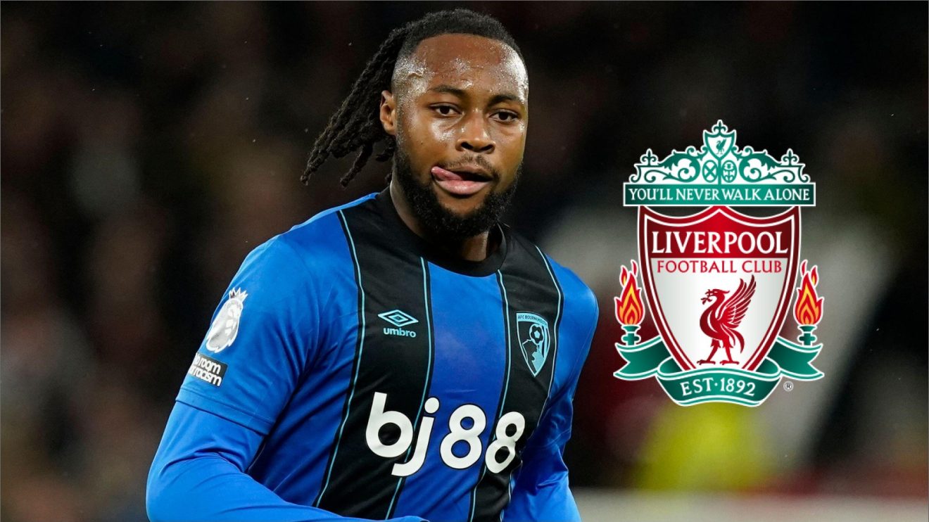 Antoine Semenyo and the Liverpool badge