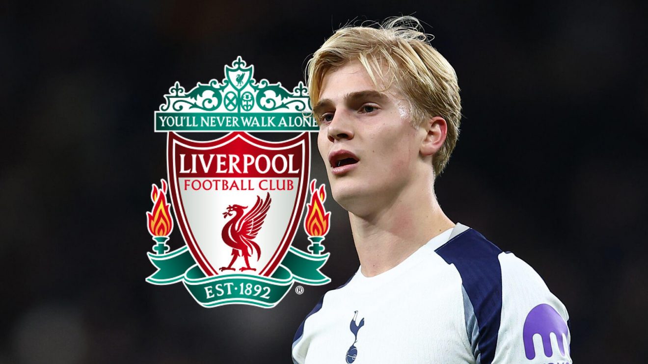 Tottenham midfielder Lucas Bergvall